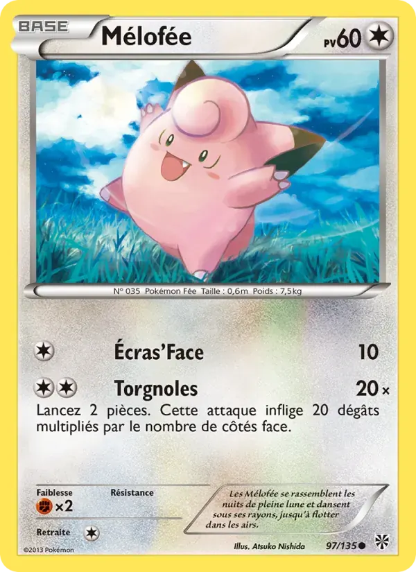 Mélofée — Tempète Plasma 97 French Pokémon card