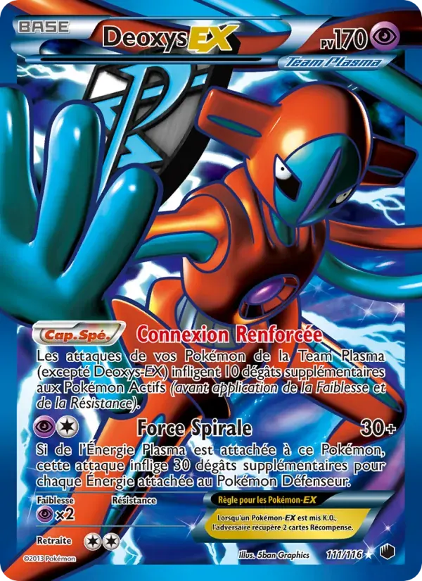 Deoxys-EX — Glaciation Plasma 111 French Pokémon card