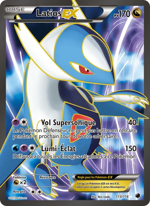 Latios-EX — Glaciation Plasma 113 French Pokémon card