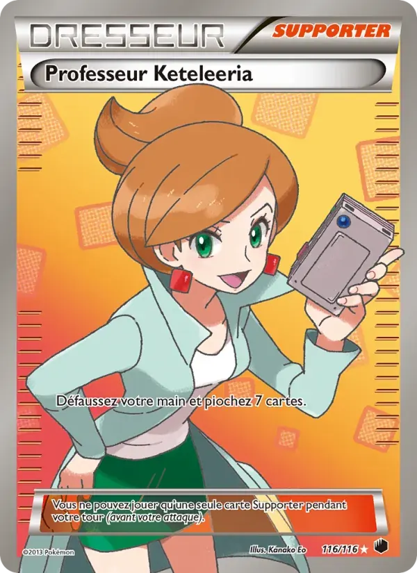 Professeur Keteleeria — Glaciation Plasma 116 French Pokémon card