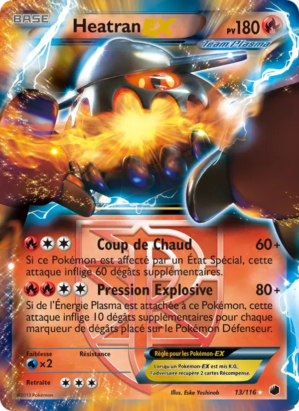 Heatran-EX — Glaciation Plasma 13 French Pokémon card