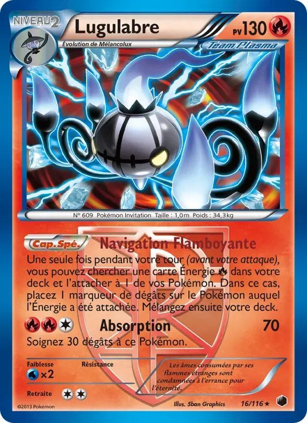 Lugulabre — Glaciation Plasma 16 French Pokémon card