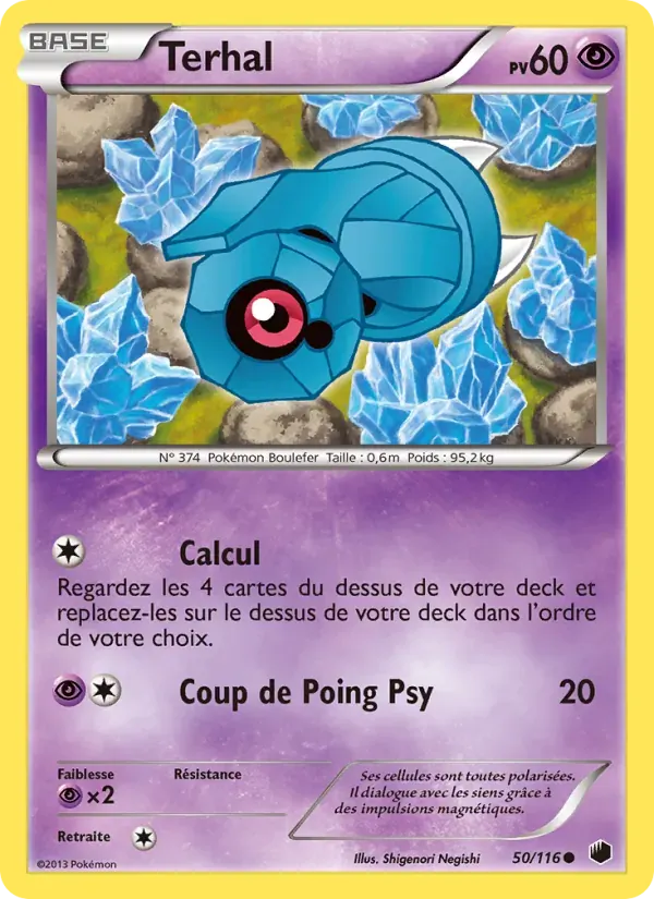 Terhal — Glaciation Plasma 50 French Pokémon card