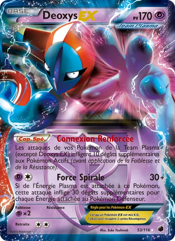 Deoxys-EX — Glaciation Plasma 53 French Pokémon card