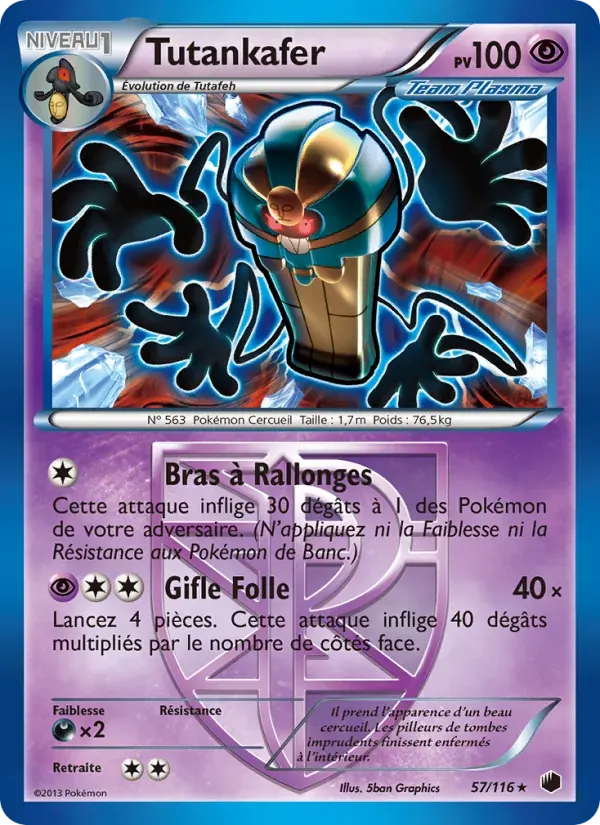 Tutankafer — Glaciation Plasma 57 French Pokémon card