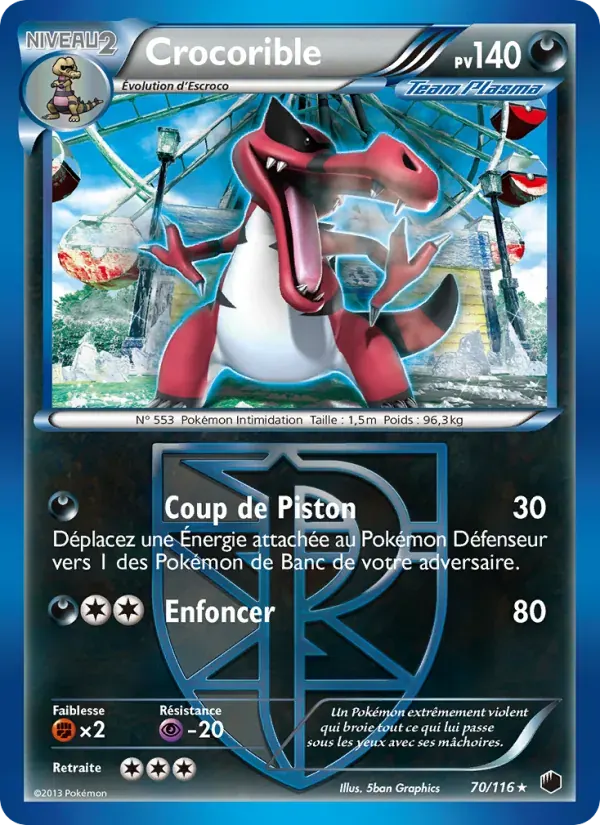Crocorible — Glaciation Plasma 70 French Pokémon card