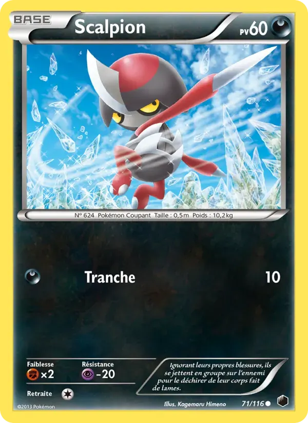 Scalpion — Glaciation Plasma 71 French Pokémon card