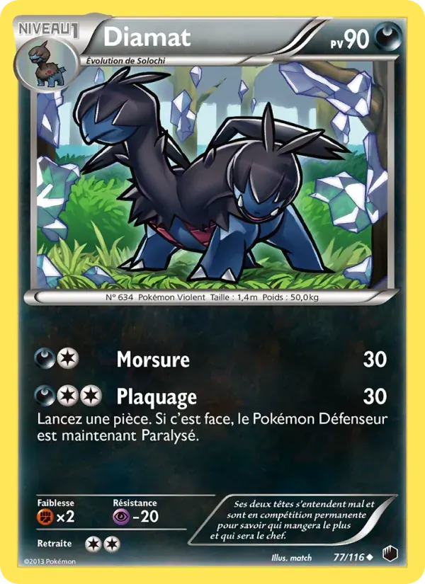 Diamat — Glaciation Plasma 77 French Pokémon card