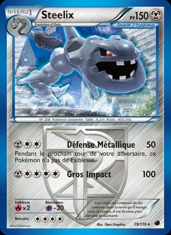 Steelix — Glaciation Plasma 79 French Pokémon card
