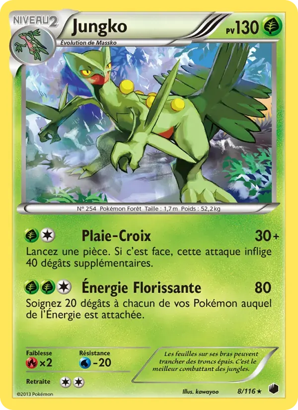Jungko — Glaciation Plasma 8 French Pokémon card