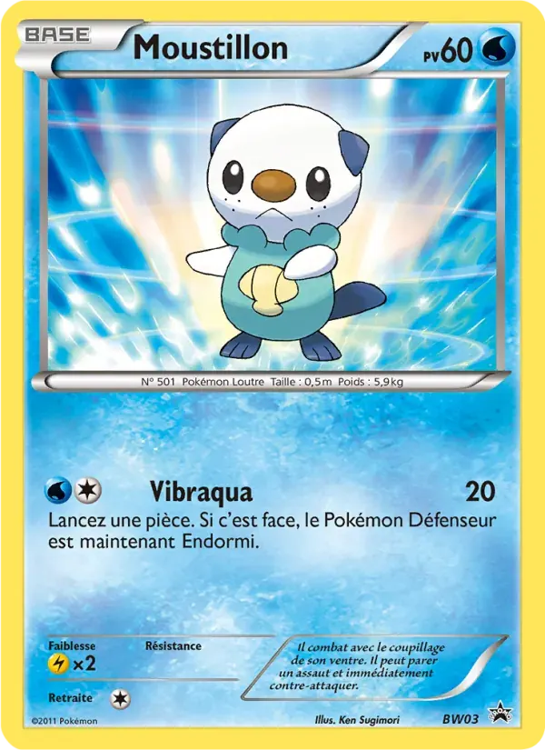 Moustillon — Promo BW BW03 French Pokémon card