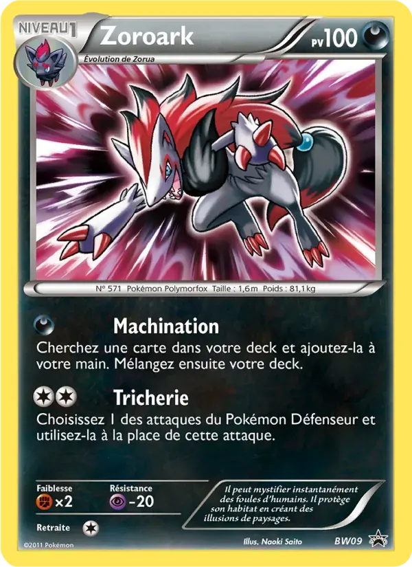 Zoroark — Promo BW BW09 French Pokémon card