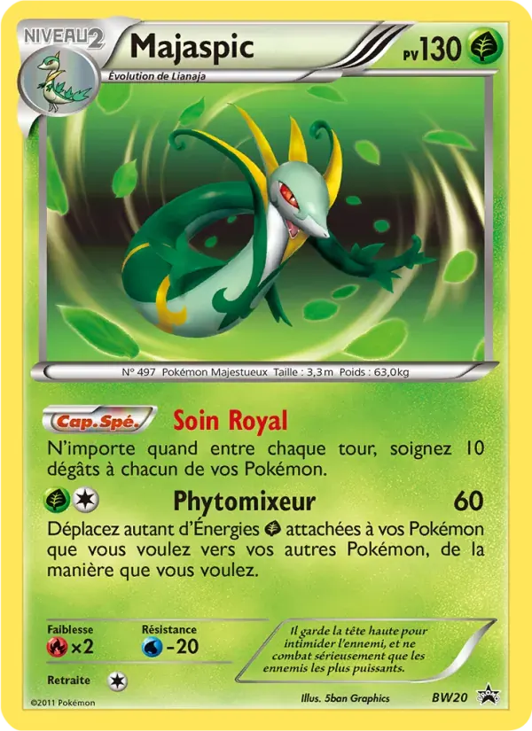 Majaspic — Promo BW BW20 French Pokémon card