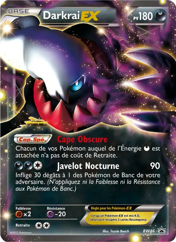 Darkrai ex — Promo BW BW46 French Pokémon card