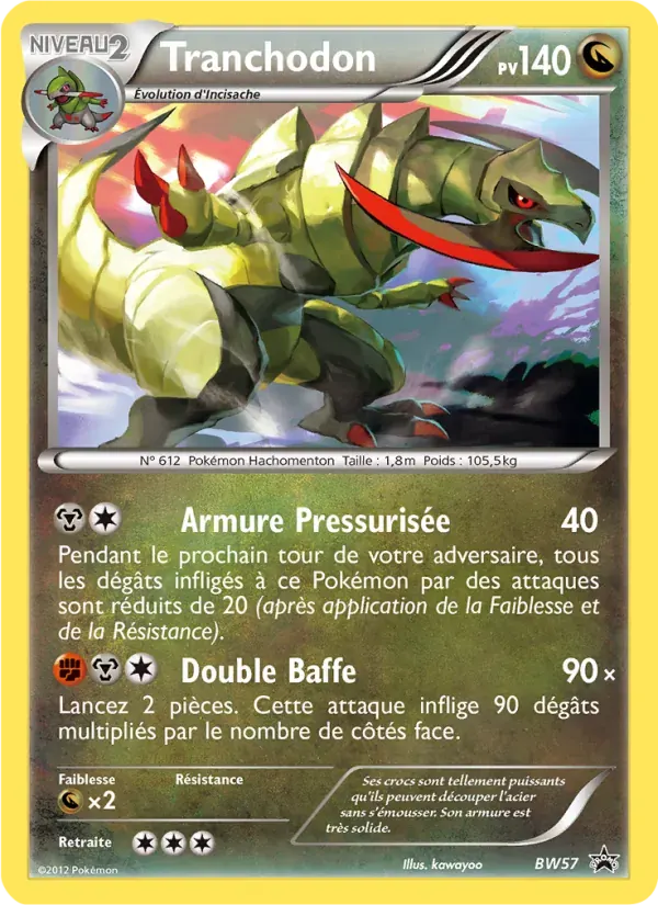 Tranchodon — Promo BW BW57 French Pokémon card
