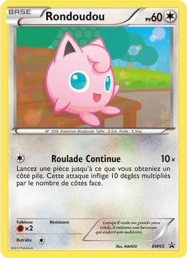 Rondoudou — Promo BW BW65 French Pokémon card