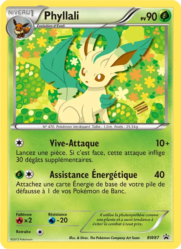 Phyllali — Promo BW BW87 French Pokémon card