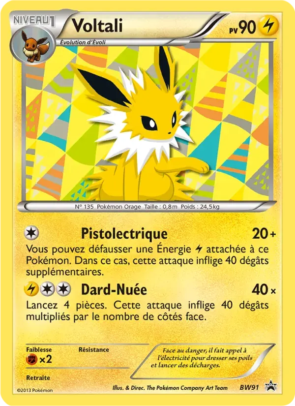 Voltali — Promo BW BW91 French Pokémon card
