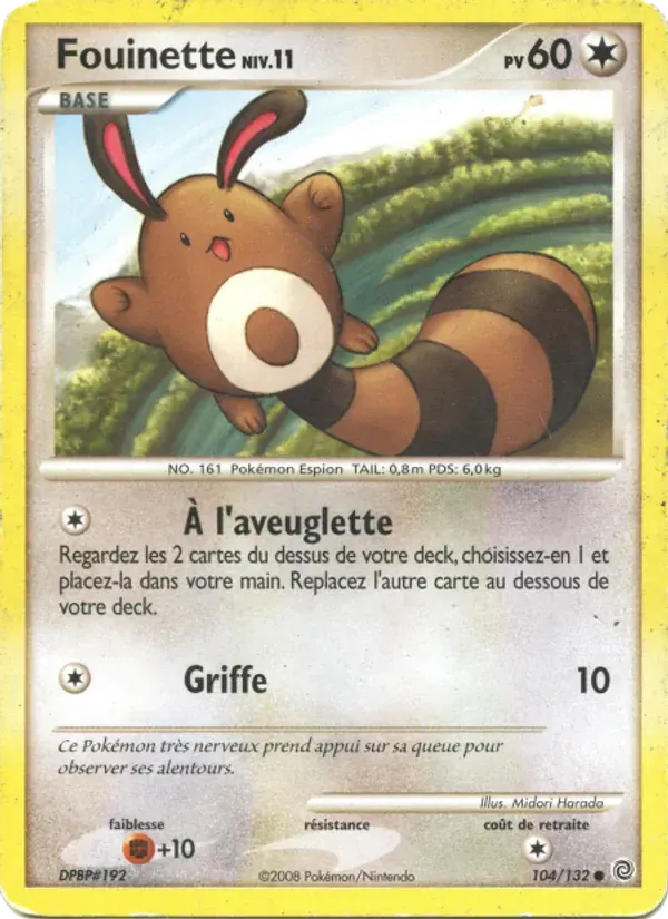 Fouinette — Merveilles Secrètes 104 French Pokémon card