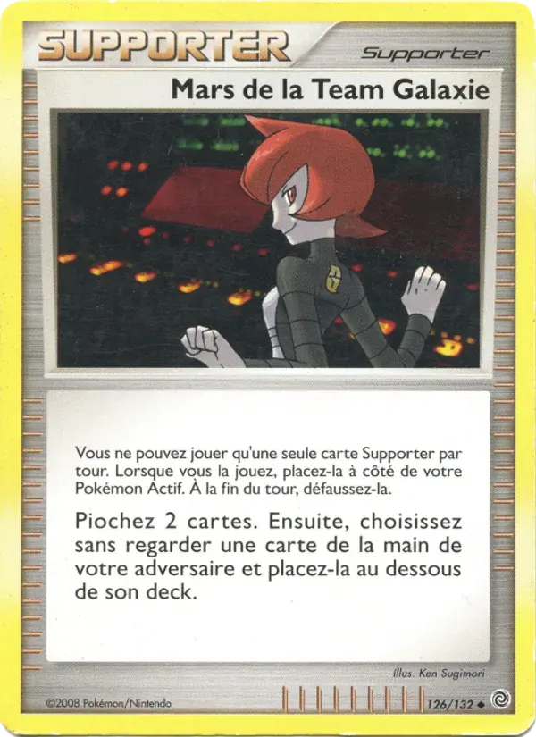 Mars de la Team Galaxie — Merveilles Secrètes 126 French Pokémon card