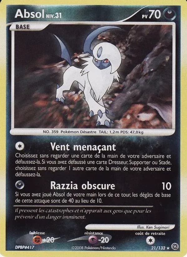 Absol — Merveilles Secrètes 21 French Pokémon card
