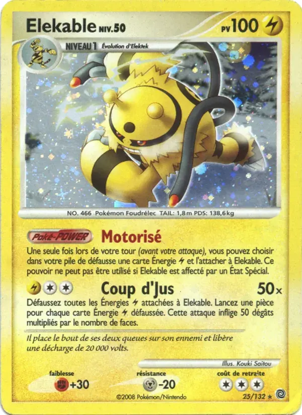 Élekable — Merveilles Secrètes 25 French Pokémon card