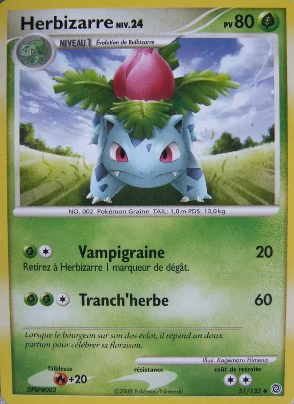 Herbizarre — Merveilles Secrètes 51 French Pokémon card