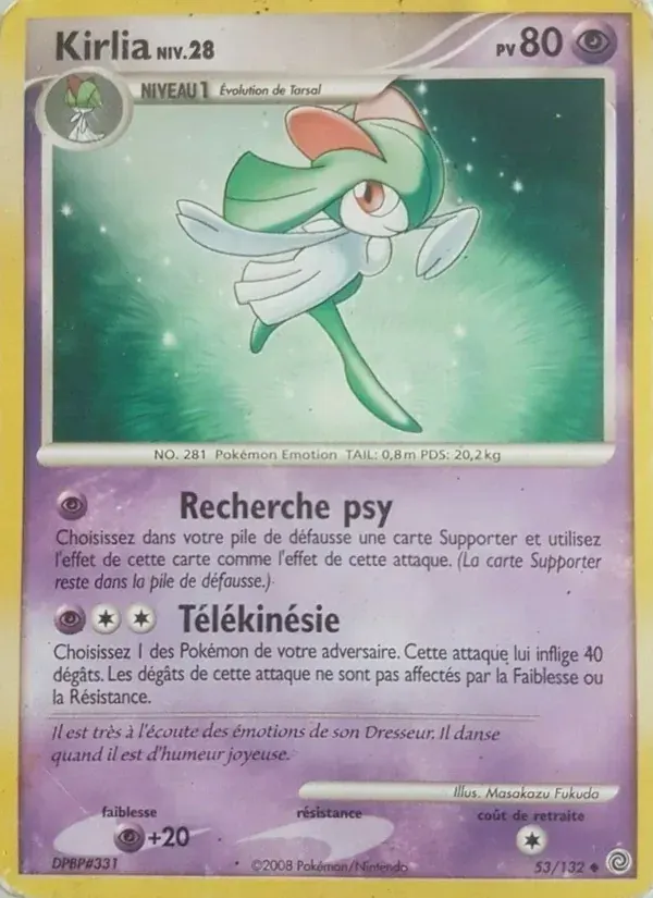Kirlia — Merveilles Secrètes 53 French Pokémon card