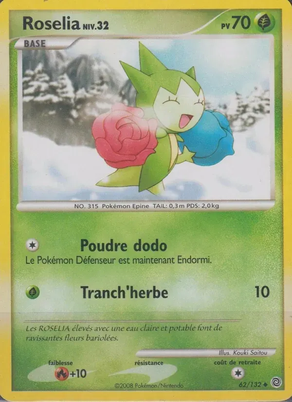 Rosélia — Merveilles Secrètes 62 French Pokémon card