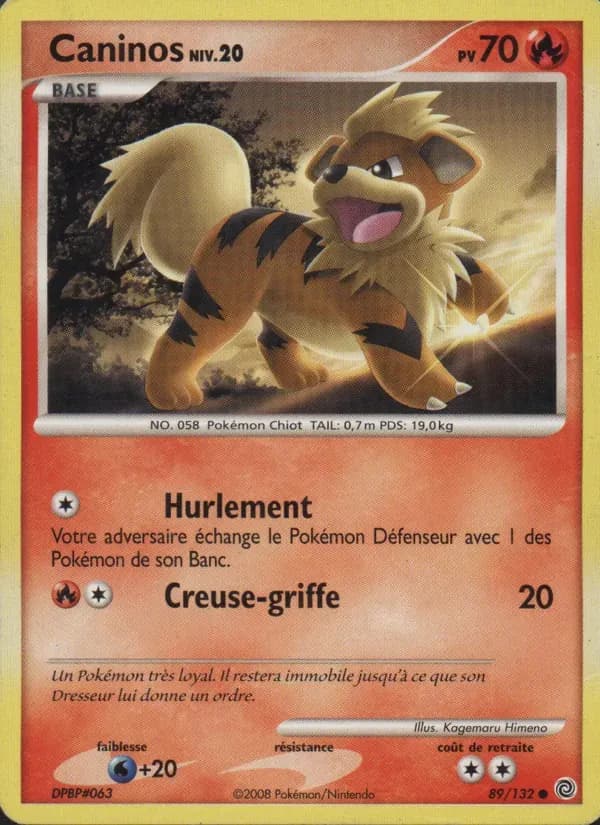 Caninos — Merveilles Secrètes 89 French Pokémon card