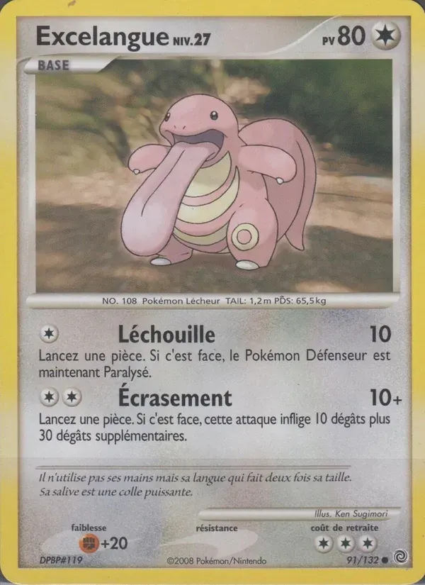 Excelangue — Merveilles Secrètes 91 French Pokémon card