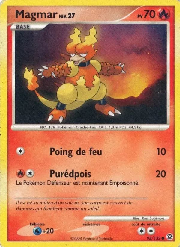 Magmar — Merveilles Secrètes 93 French Pokémon card