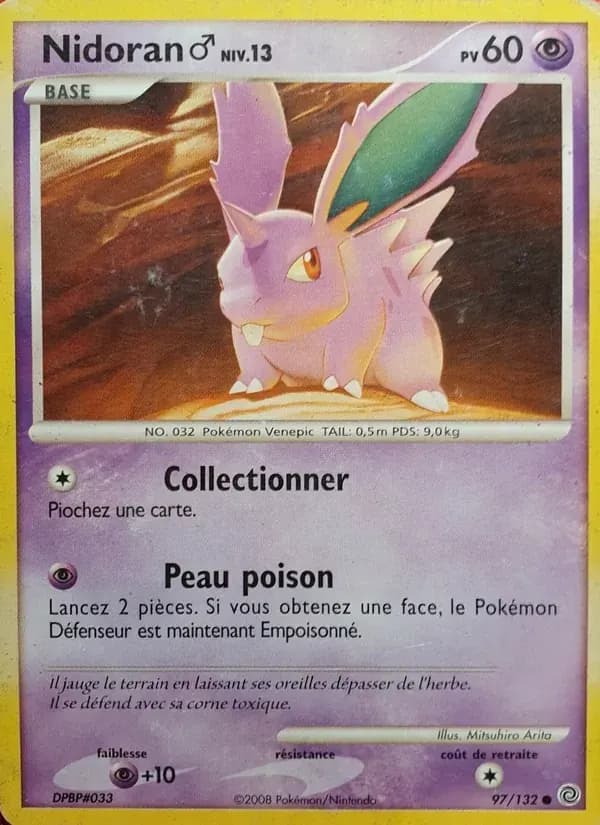 Nidoran♂ — Merveilles Secrètes 97 French Pokémon card
