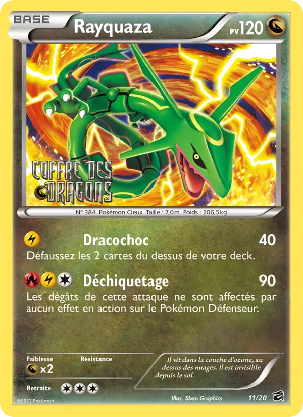 Rayquaza — Coffre des Dragons 11 French Pokémon card