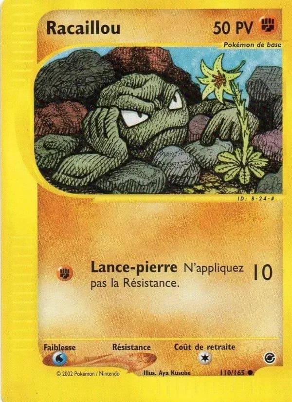 Racaillou — Expedition 110 French Pokémon card