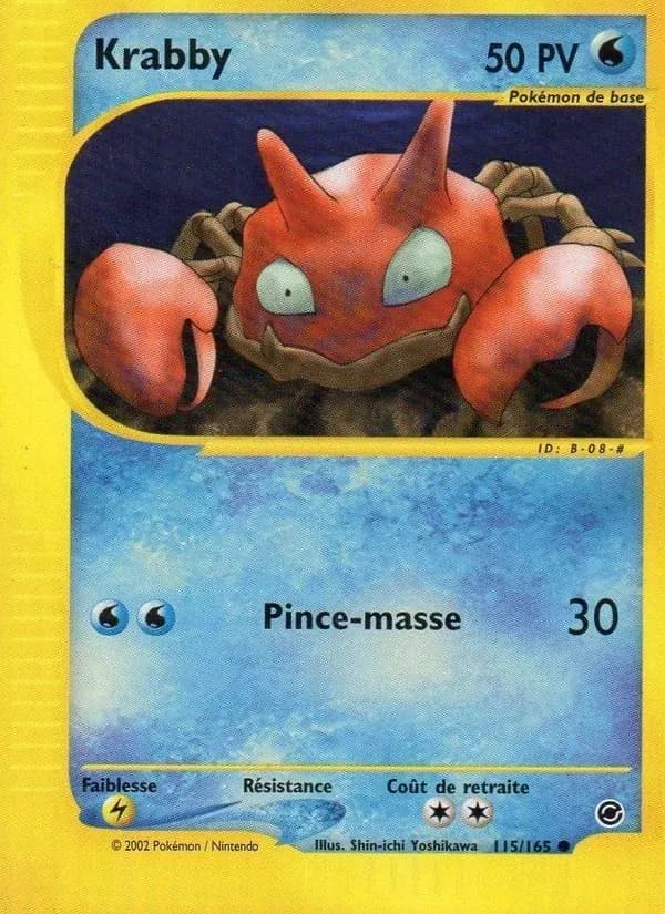 Krabby — Expedition 115 French Pokémon card