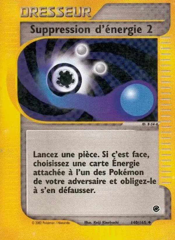 Suppression d'énergie 2 — Expedition 140 French Pokémon card