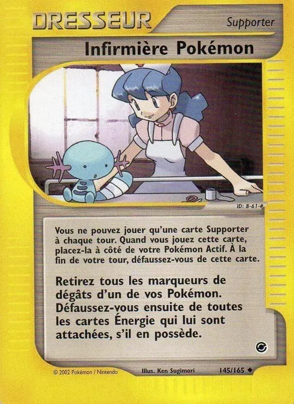 Infirmière Pokémon — Expedition 145 French Pokémon card