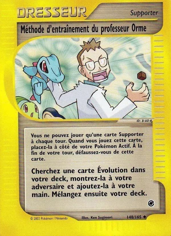 Méthode d'entraînement du professeur Orme — Expedition 148 French Pokémon card