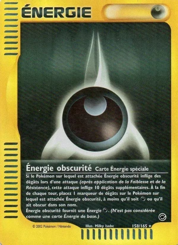 Énergie obscurité — Expedition 158 French Pokémon card