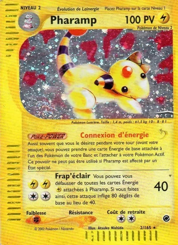 Pharamp — Expedition 2 French Pokémon card
