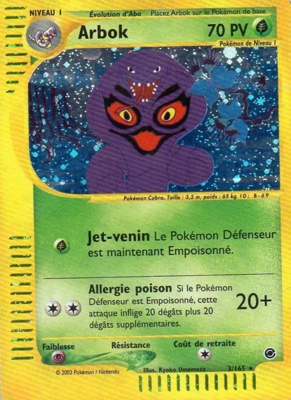Arbok — Expedition 3 French Pokémon card