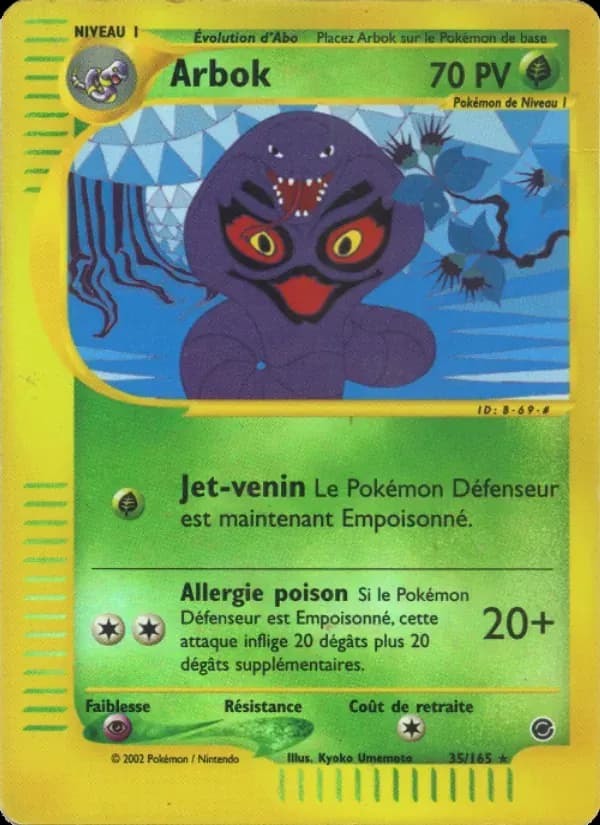 Arbok — Expedition 35 French Pokémon card