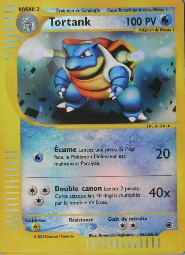 Tortank — Expedition 36 French Pokémon card