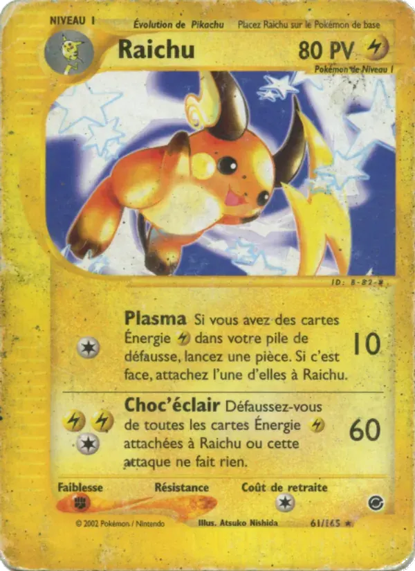 Raichu — Expedition 61 French Pokémon card
