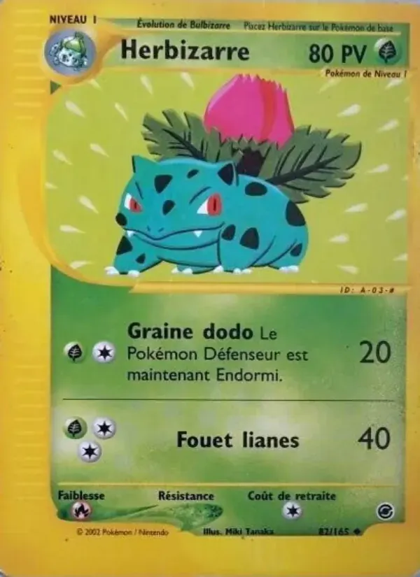 Herbizarre — Expedition 82 French Pokémon card