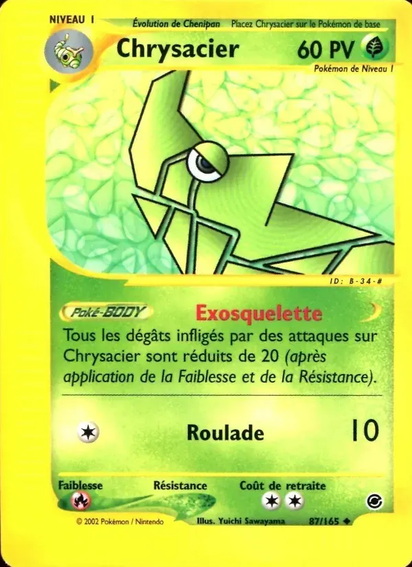 Chrysacier — Expedition 87 French Pokémon card
