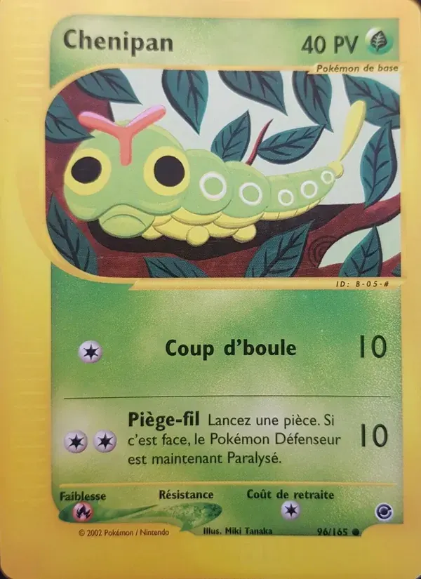 Chenipan — Expedition 96 French Pokémon card