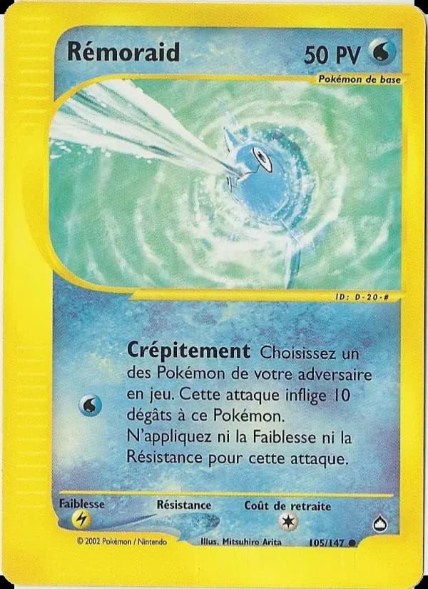 Rémoraid — Aquapolis 105 French Pokémon card