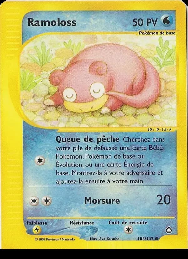 Ramoloss — Aquapolis 108 French Pokémon card